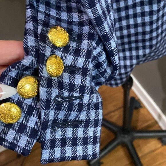 Cabi Checkup Blazer #5848 Navy & Periwinkle blue - Picture 11 of 14